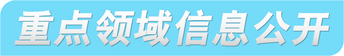 重点领域信息公开